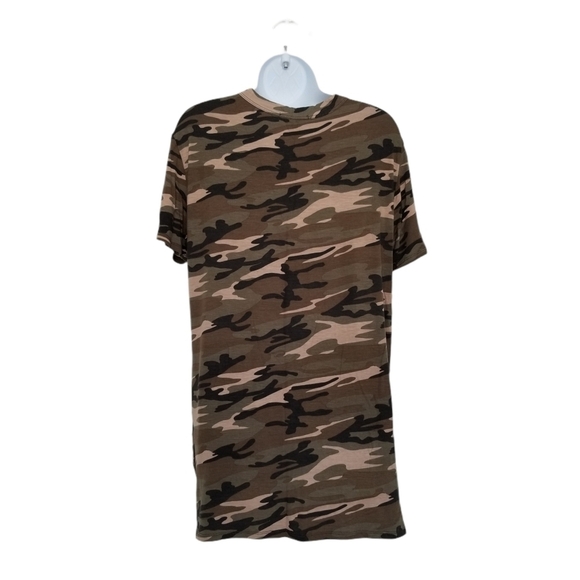 Forever 21 Choker Cutout Logo ARMY Top T-shirt. - Picture 4 of 5